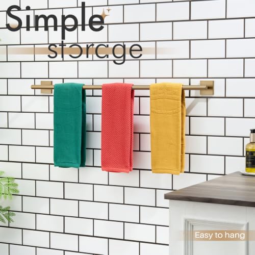 Bathroom Towel Bar 32'' Towel Holder for Bath Kitchen Cabinet Towel Rails 32 Inch Champagne Bronze Stainless Steel B4005CPG (Champagne Bronze / 32-Inch)