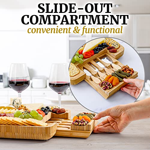 Premium Bamboo Cheese Board Set (Classic Set)