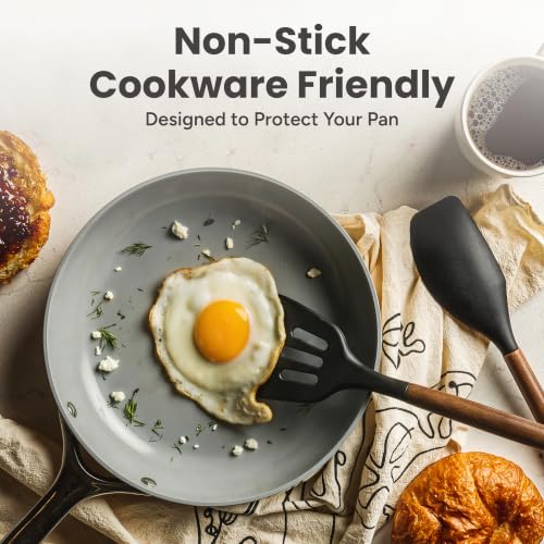 Silicone Kitchen Utensils Set (Black)