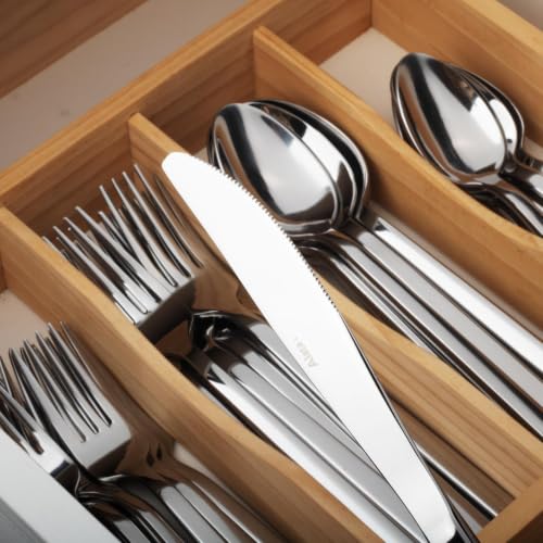 Cube 20 Piece Forged Flatware Set (Silver / 20 pieces for 4)