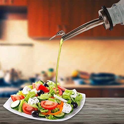 6 Pcs Oil Spout Liquor Bottle Pourer Spouts for About 3 (Flip Top (Pack of 6))
