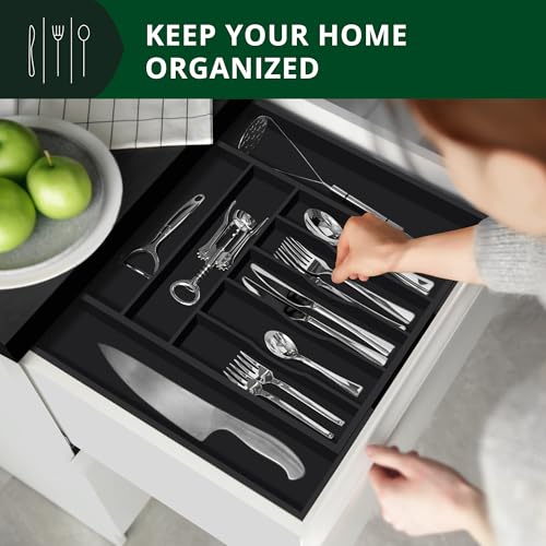 Luxury Bamboo Kitchen Drawer Organizer