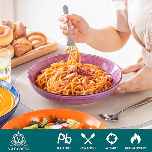 Bonita Pasta Bowls Set of 6 (Warm Color / 50 Oz)