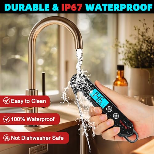 Professional Digital Meat Thermometer Instant Read Waterproof