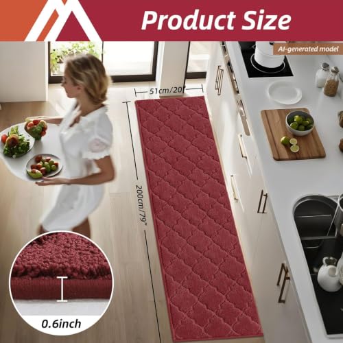 Soft Kitchen Floor Mats and Rugs Non Slip 20"x79"