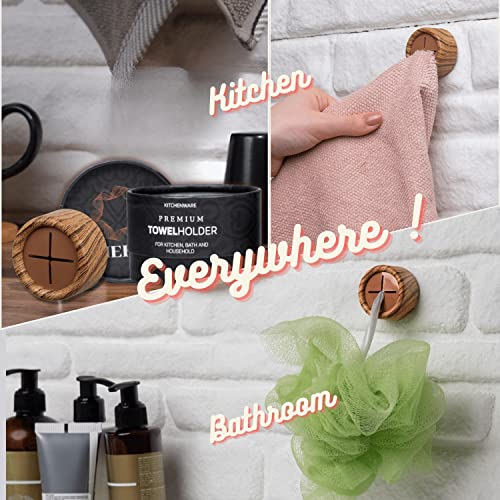 Towel Hooks Dish (8 Pack / Pine Brown)