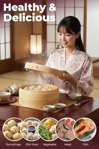 8" Bamboo Steamer Basket