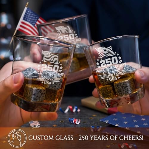 Personalized 250th Anniversary Classic Whiskey Decanter Set
