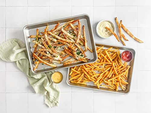 Nonstick Half Sheet Pan and Quarter Sheet Pan (2 Count)