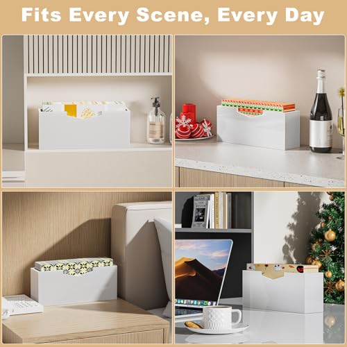 White Acrylic Guest Towel & Napkin Holder (White / 2)