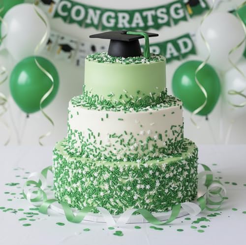 Sprinkles Edible Cake and Cupcake Jimmies (Green White)
