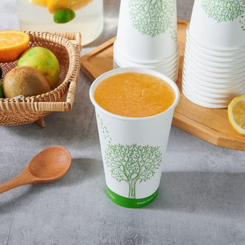 210 Count 16 oz Compostable Paper Cup (210Pack 16oz PLA Cups)