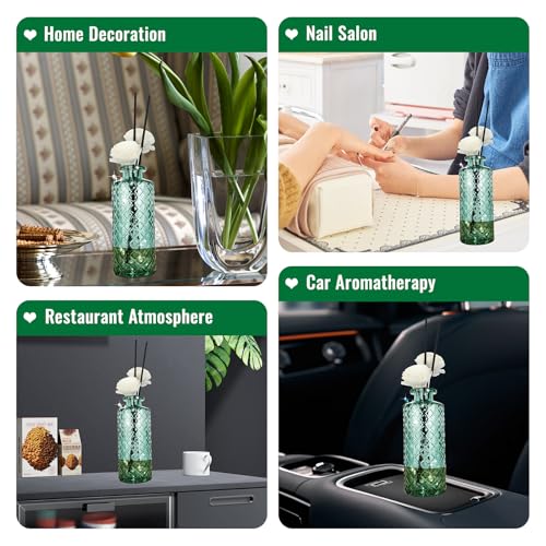 Glass Bud Vase (Green / Small Vase(6 Pcs))