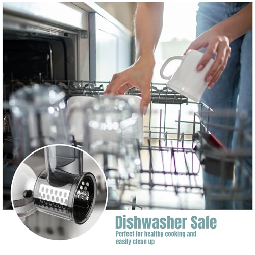 Stainless Steel Slicer Shredder Attachments for KitchenAid Stand Mixers (Slicer Shredder-5pcs)