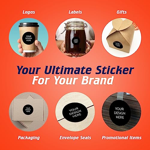 Custom Vinyl Stickers Your Image (100 Count)