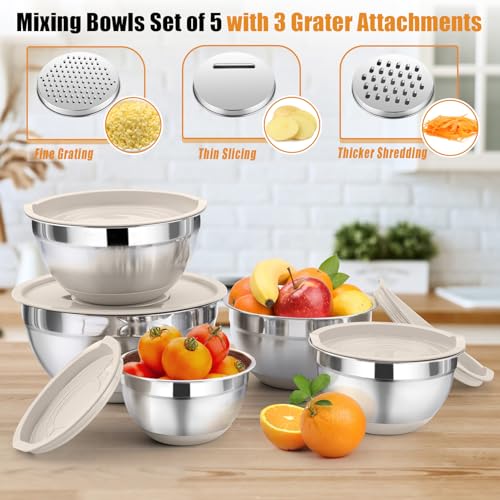 Mixing Bowls with Lid Set