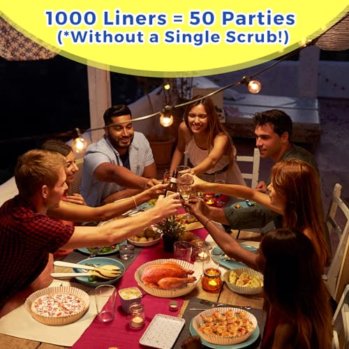 1000 Pcs 8" Round Air Fryer Paper Liners for 5 (8" Round)