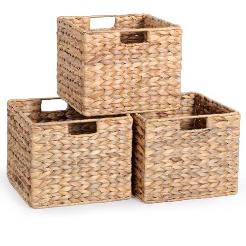 12x12x10in Water Hyacinth Storage Basket Large (Water Hyacinth)