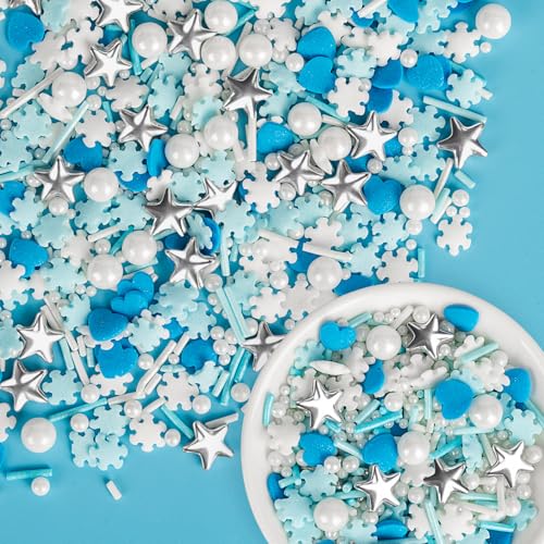 Edible Snowflake Sprinkles (4.5 Ounce)