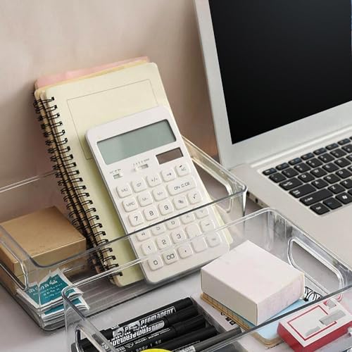 Clear Plastic Storage Bins (10.8 X 7.9 X 3.4)
