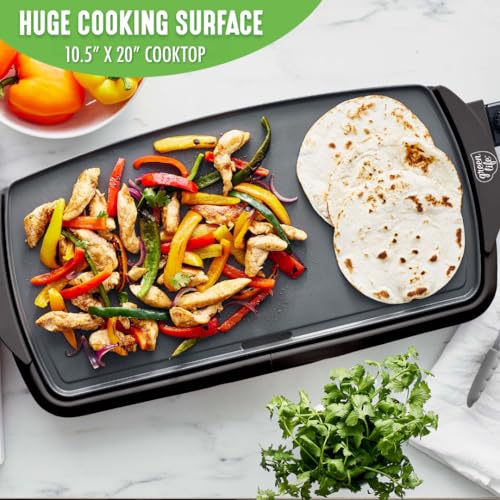 20" Extra Large Electric Griddle (Graphite Black)