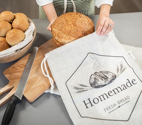 2 Pack XL Bread Bags for Homemade Bread (2 Count)