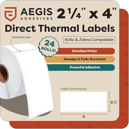 2.25" X 4" Direct Thermal Labels (2.25" X 4")