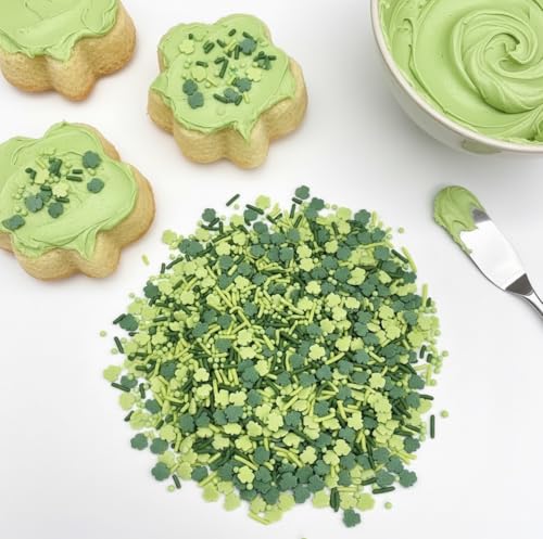 Shamrock Sprinkles for Baking (Green)
