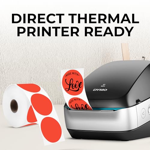 Red Thermal Labels (Red / 735 Stickers)