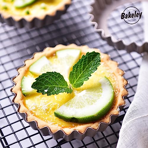 Mini Tart Pan Set (4" Round Mini 4Pcs (Champagne Gold))