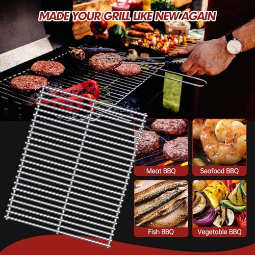 BBQ Grill Grates Replacement for Cuisinart Gas Grill CGG (Silver 7MM)