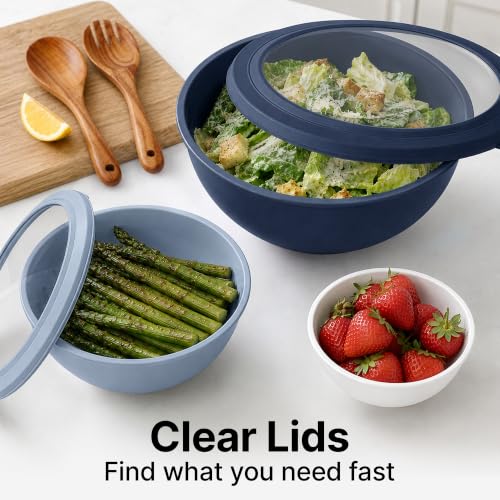 12 Piece Plastic Mixing Bowls with Leak (452.48 Count)