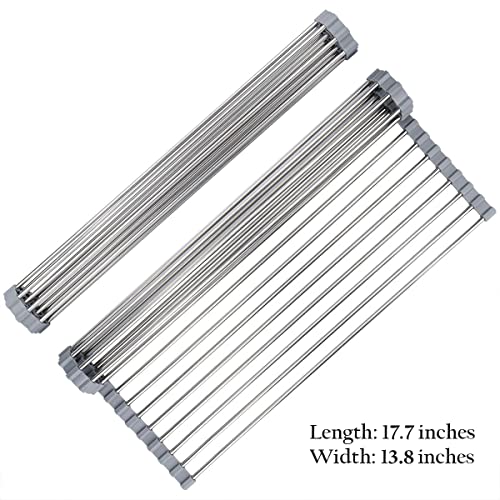 Roll Up Sink Drying Rack 17.7" (17.7"(L) x 13.8"(W))