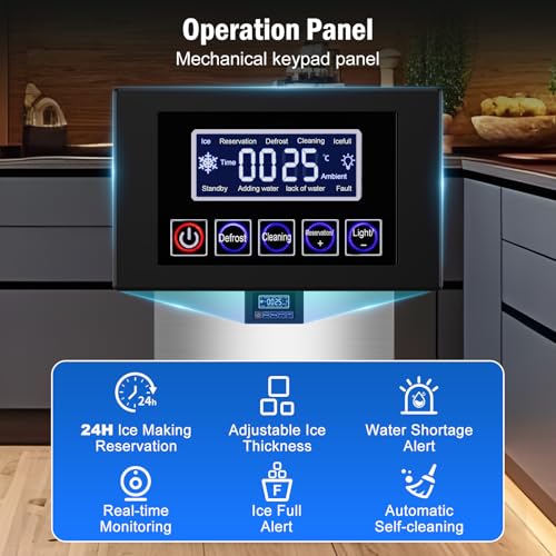 320 lbs High Output Commercial Ice Maker Undercounter Built