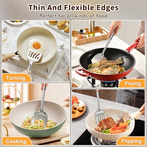 2 Pcs Stainless Steel Spatulas Set (B. 2PC Spatula)