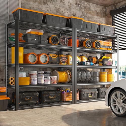 48" W Garage Shelving Heavy Duty Load 2500LBS (48''W X 72''H X18''D)