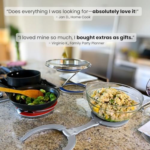 Pot Lid Holder While Cooking (Golden Goddess)