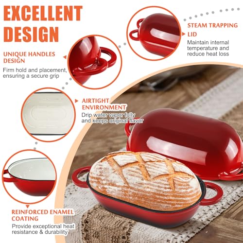 5 QT Enameled Cast Iron Sourdough Bread Oven