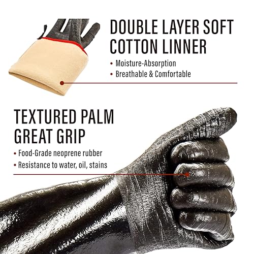 BBQ Grill Gloves (10/XL (14 in, 932 °F))