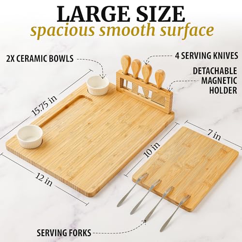 Zulay Charcuterie Board Set Large (Platter Set)