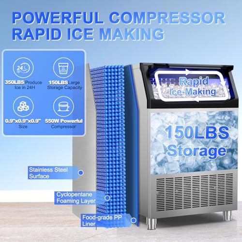 Commercial Ice Maker Machine 350Lbs