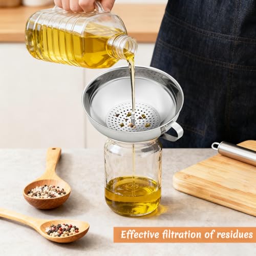 Canning Funnel with Strainer