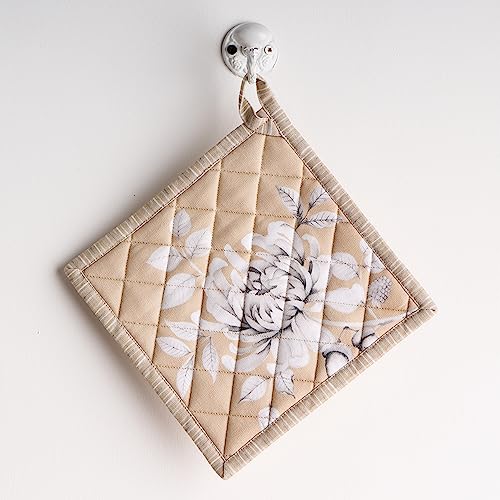 Pot Holders 100% Cotton Potholders (040 - Pretty Autumn / 8" x 8" (Pot Holder Pack of 1))