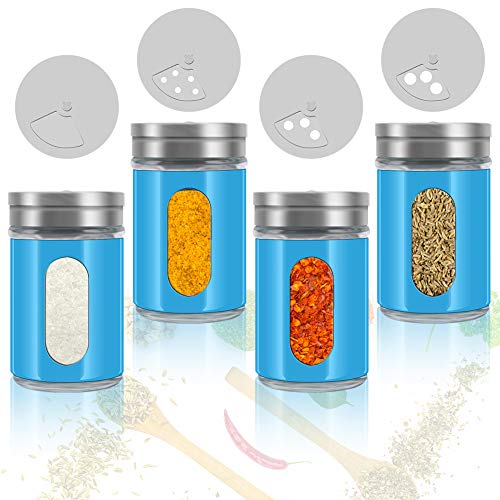 2pcs Salt and Pepper Shakers (Blue)