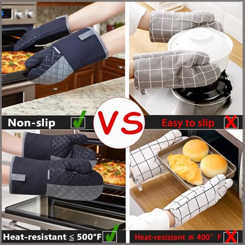 Oven Mitts and Pot Holders Sets 6pcs (Khaki)