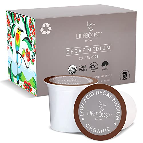 Organic Decaf Low Acid Coffee K Cups (10 Count (Pack of 1))