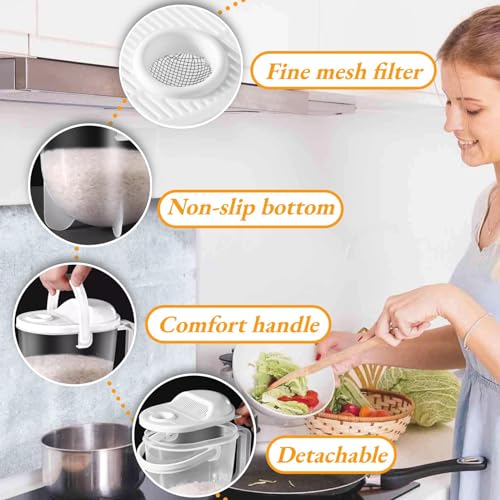 Rice Washer Strainer Bowl