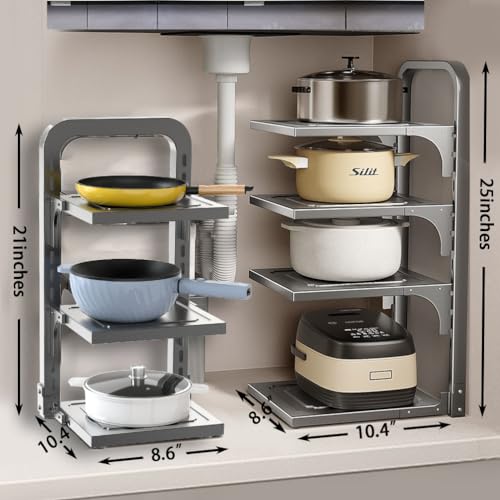 Pots and Pans Organizer Under Cabinet (3L-A)