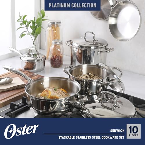 Platinum Sedwick 10 (Stainless (Sedwick) / 10-Piece Cookware Set)