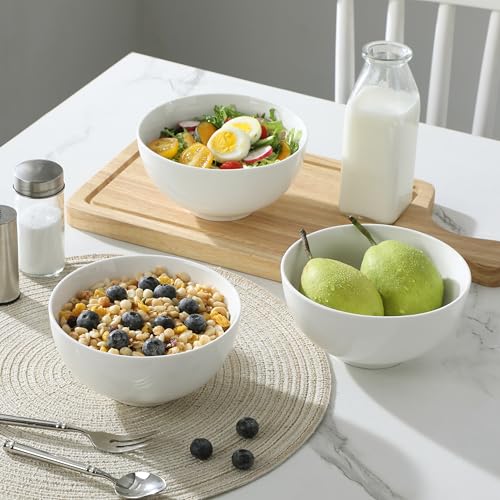 26 Oz Ceramic Soup Bowls Set of 6 (Soft White / 26OZ (6PCS ))
